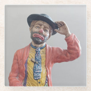 Dessous-de-verre En Verre Clown Hobo classique mais Cool