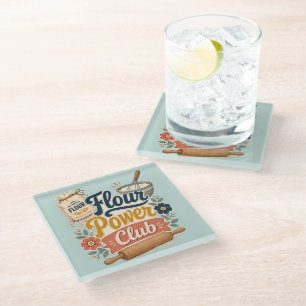 Dessous-de-verre En Verre Club de Boulangerie Flour Power Cottage