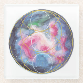 Dessous-de-verre En Verre Coaster de Vesica Pisces