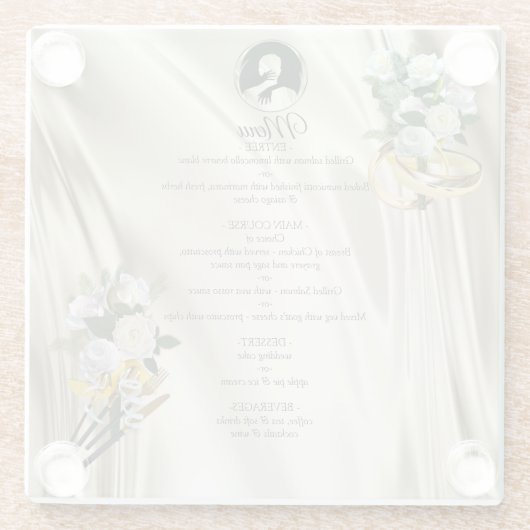 Dessous-de-verre En Verre Coasters Love is All there is (Dos)