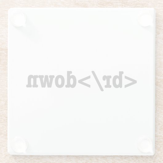 Dessous-de-verre En Verre code HTML (Dos)