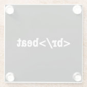 Dessous-de-verre En Verre code HTML breakbeat (Dos)