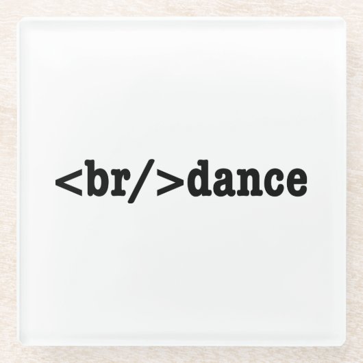Dessous-de-verre En Verre code HTML de rupture (Devant)