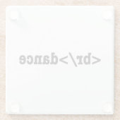 Dessous-de-verre En Verre code HTML de rupture (Dos)