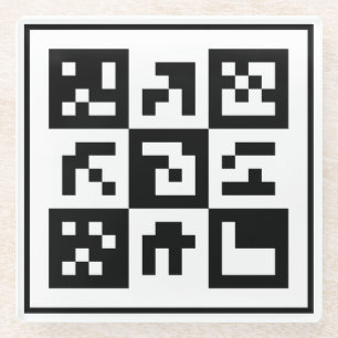 Dessous-de-verre En Verre code qr
