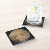 Dessous-de-verre En Verre Coeur de Pluto Starry Sky (Incliné)