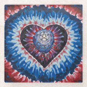 Dessous-de-verre En Verre CœurTieDye