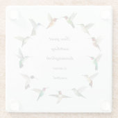 Dessous-de-verre En Verre Colibri (Dos)