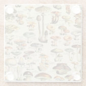 Dessous-de-verre En Verre Collection de champignons (Dos)