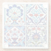 Dessous-de-verre En Verre Collection de tuiles turques (Dos)