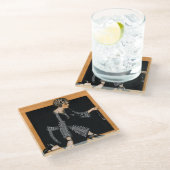 Dessous-de-verre En Verre Collier de perle cassé (Incliné)