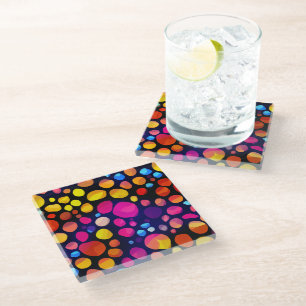 Dessous-de-verre En Verre Coloré