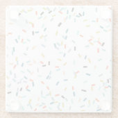 Dessous-de-verre En Verre Coloré Confetti Motif Automne (Dos)