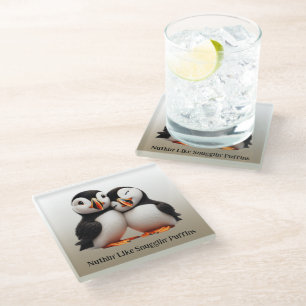 Dessous-de-verre En Verre Comme Les Puffins De Snugglin