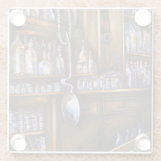 Dessous-de-verre En Verre Compris implicitement (Dos)