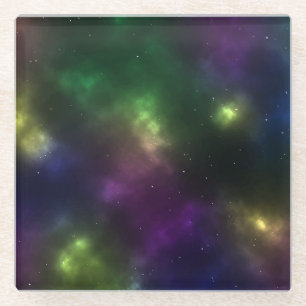 Dessous-de-verre En Verre Conception de constellations de l'espace cosmique 
