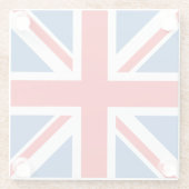 Dessous-de-verre En Verre Conception de drapeau/Jack Union (Dos)