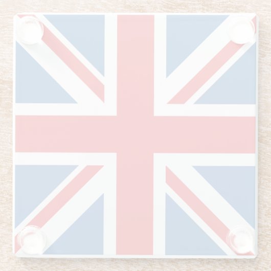 Dessous-de-verre En Verre Conception de drapeau/Jack Union (Dos)