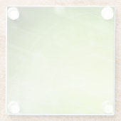 Dessous-de-verre En Verre Conception de feu vert dans le style de pointe (Dos)