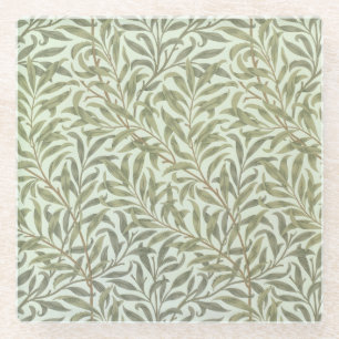 Dessous-de-verre En Verre Conception de papier peint "de branche de saule",