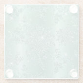 Dessous-de-verre En Verre Conception élégante de Parties scintillant en arge (Dos)