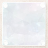 Dessous-de-verre En Verre Conception et lumières Abstraites violettes (Dos)