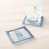 Dessous-de-verre En Verre Conception holistique (Incliné)