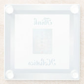 Dessous-de-verre En Verre Conception holistique (Dos)