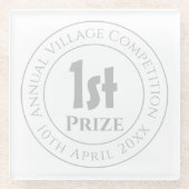 Dessous-de-verre En Verre Concours 1er Prix Trophée (Devant)