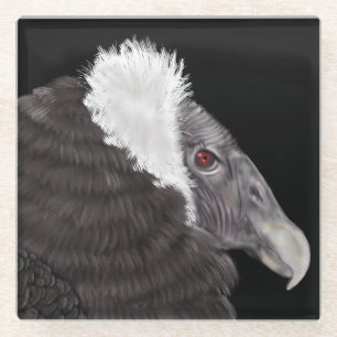 Dessous-de-verre En Verre Condor andin illustré