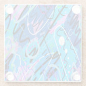 Dessous-de-verre En Verre Constellations Art Abstrait (Dos)