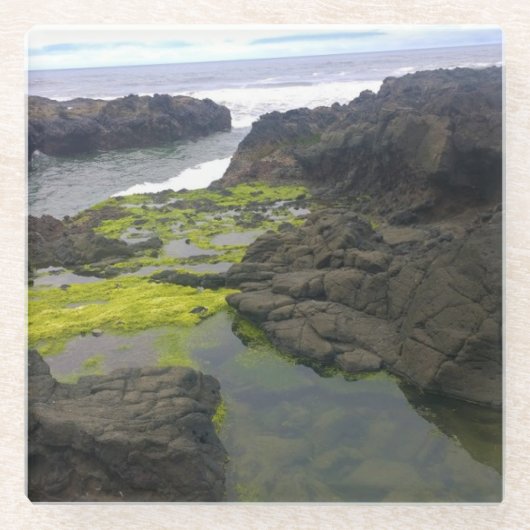 Dessous-de-verre En Verre Cook's Chasm, cap Perpetua, Oregon (Devant)