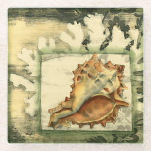 Dessous-de-verre En Verre Coque conique Silhouette