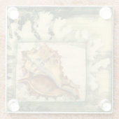 Dessous-de-verre En Verre Coque conique Silhouette (Dos)