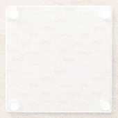 Dessous-de-verre En Verre Coquette Bow Pattern (Dos)