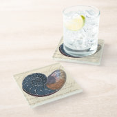 Dessous-de-verre En Verre Coquillage romantique (Incliné)