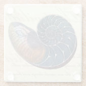 Dessous-de-verre En Verre Coquillage romantique (Dos)