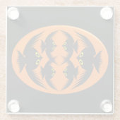 Dessous-de-verre En Verre Corbeaux d'Halloween (Dos)