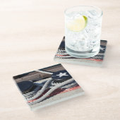 Dessous-de-verre En Verre Corde attachée à deux bornes (Incliné)