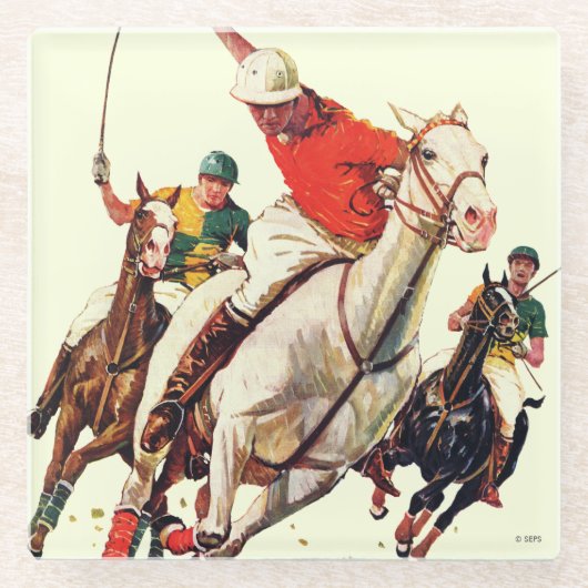 Dessous-de-verre En Verre Correspondance Polo (Devant)