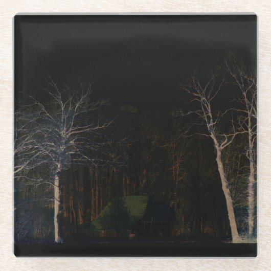 Dessous-de-verre En Verre Côté foncé 4 coastercnm (Devant)