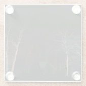 Dessous-de-verre En Verre Côté foncé 4 coastercnm (Dos)