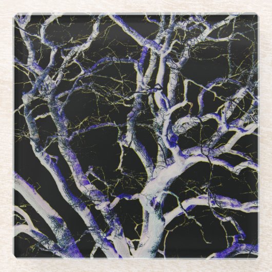 Dessous-de-verre En Verre Côté foncé 5 (Devant)