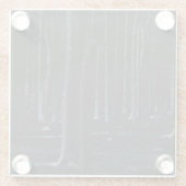 Dessous-de-verre En Verre Côté foncé 6 côtes (Dos)