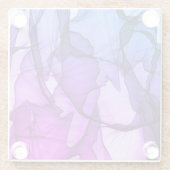 Dessous-de-verre En Verre Couche mystique de prune (Dos)