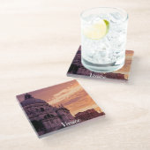 Dessous-de-verre En Verre Coucher de soleil sur la basilique de Venise (Incliné)