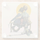 Dessous-de-verre En Verre Coucher du soleil (Dos)