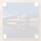 Dessous-de-verre En Verre Coucher du soleil de Lowry (Dos)