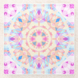 Dessous-de-verre En Verre Couleur arc-en-ciel d'Halloween bleu rose doux