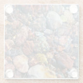 Dessous-de-verre En Verre Couleur brillante (Dos)